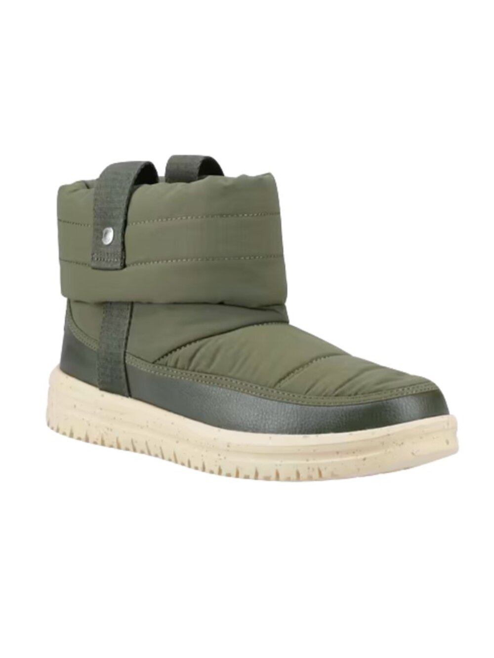 NWT HEYDUDE Women's 8 Camden Cuff Slip On Boot Casual Bootie Olive Khaki Green